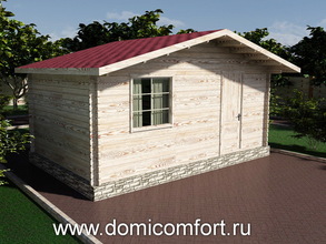 Сборная бытовка из бруса 5х3