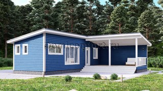Баня 11 на 4 с верандой